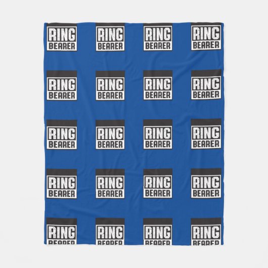 Ringträger Fleece Blanket Blu und Blk Collection (Vorderseite)