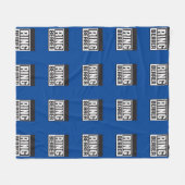 Ringträger Fleece Blanket Blu und Blk Collection (Vorderseite (Horizontal))