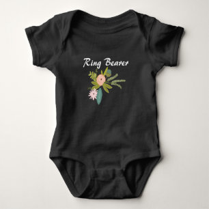 RINGTRÄGER Floral und Fauna Baby Strampler