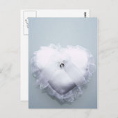 Ringträger Herzkissen Postkarte (Vorne/Hinten)