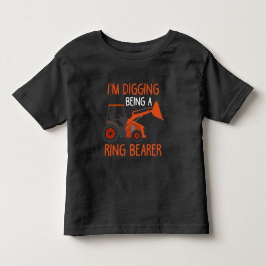 Ringträger Kid Tractor Liebhaber Hochzeitssongs Ba Kleinkind T-shirt (Vorderseite)