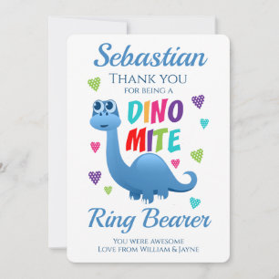 Ringträger Pageboy Danke Dinosaurier