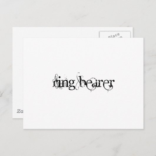 Ringträger Postkarte (Vorne/Hinten)