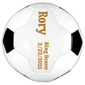 Ringträgergeschenk, Personalisiert Fußball (Gedreht)