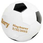 Ringträgergeschenk, Personalisiert Fußball (Dreiviertel)