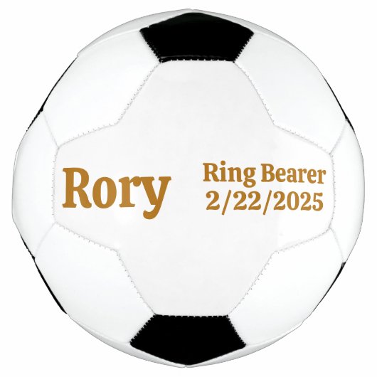 Ringträgergeschenk, Personalisiert Fußball (Vorderseite)