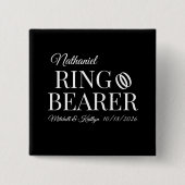 Ringträgerhochzeit Button (Vorderseite)