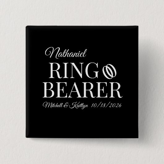 Ringträgerhochzeit Button (Vorderseite)