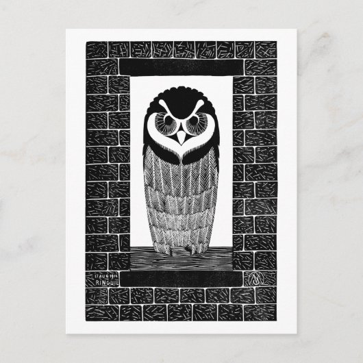 Ringuil (Owl) (1914) - Samuel Jessurun de Mesquita Postkarte (Vorderseite)