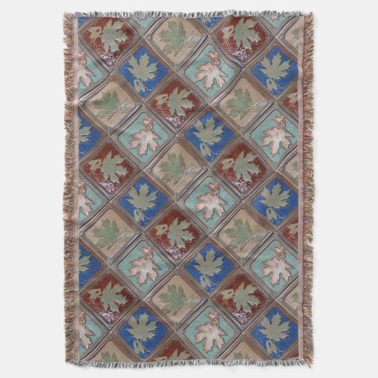 Ringwurzelblanket, Ahorn-Blätter Decke (Vorderseite Vertikal)