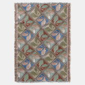 Ringwurzelblanket mit Eichenholz-Blätter Decke (Vorderseite Vertikal)