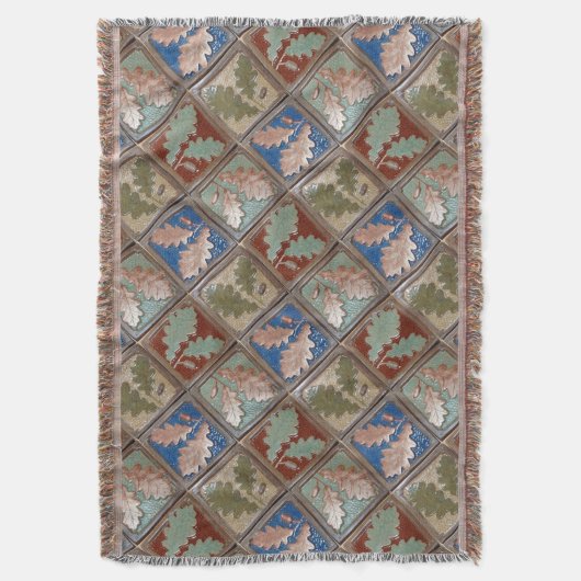 Ringwurzelblanket mit Eichenholz-Blätter Decke (Vorderseite Vertikal)