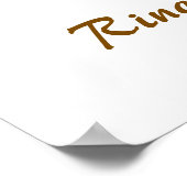 Ringzeremonie Poster (Ecke)