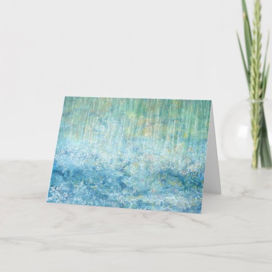 Rining Cats Grußkarte durch Iris Grace Malerei Dankeskarte (Vorderseite)