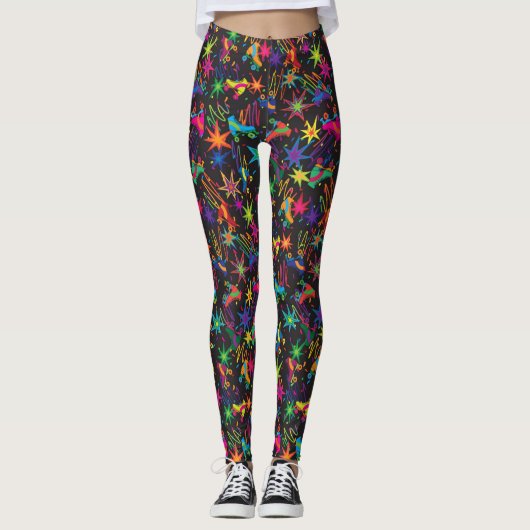Rink der Retrowalze Leggings (Vorderseite)