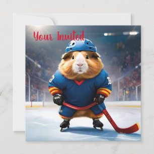 "Rink Rookie: Das Eishockey-Guinea-Schwein" Einladung