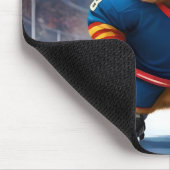 "Rink Rookie: Das Eishockey-Guinea-Schwein" Mousepad (Ecke)