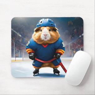 "Rink Rookie: Das Eishockey-Guinea-Schwein" Mousepad