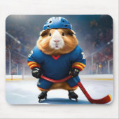 "Rink Rookie: Das Eishockey-Guinea-Schwein" Mousepad (Vorne)