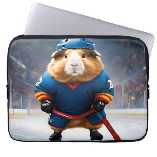 "Rink Rookie: Das Meerschweinchen im Eishockey" Laptopschutzhülle
