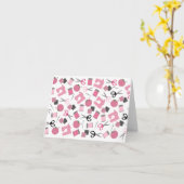 Rink Sewing Themed Noecard Karte (Gelbe Blume)
