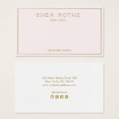 Rinkfarbene Netzklettkarte (Vorne & Hinten)