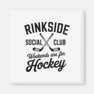 Rinkside Social Club Retro-Eishockey-Vibes  Magnet