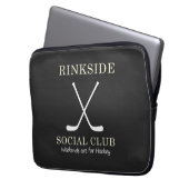 Rinkside Social Club Wochenenden für Hockey Mama M Laptopschutzhülle (Vorderseite Links)