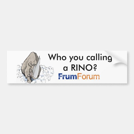 rino, 36470578_400x400, wer Sie ein RINO nennend? Autoaufkleber (Vorne)