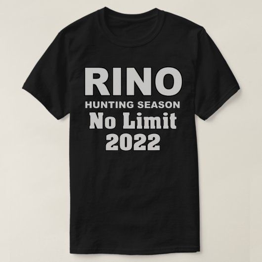 RINO HUNTING SEASON T-Shirt (Design vorne)