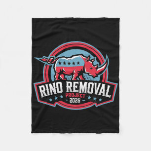 Rino Removal Project Rrp Funny Trump Konservativ Fleecedecke