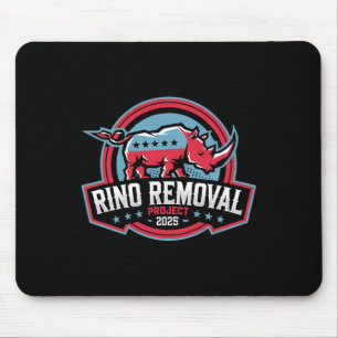 Rino Removal Project Rrp Funny Trump Konservativ Mousepad