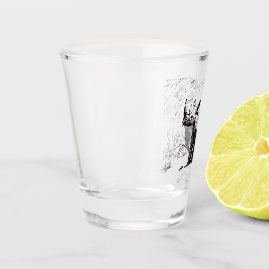 RINOCERONTE SCHNAPSGLAS (Links)