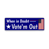 RINO's When in Doubt Vote'm out! Labels (Vorne)