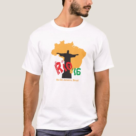 Rio '16 Brasilien T-Shirt (Vorderseite)