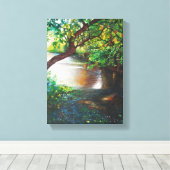 Río Acrylic Painting | Kanvas Leinwanddruck (Insitu (Holzboden))