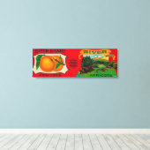 Rio Apricot Label Leinwanddruck (Insitu (Holzboden))