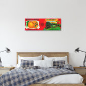 Rio Apricot Label Leinwanddruck (Insitu (Schlafzimmer))