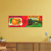 Rio Apricot Label Leinwanddruck (Insitu (Wohnzimmer))