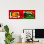 Rio Apricot Label Poster (Heimbüro)