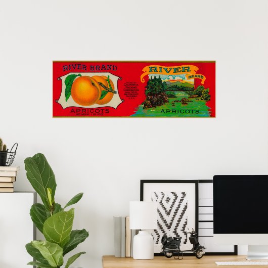 Rio Apricot Label Poster (Heimbüro)