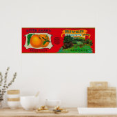 Rio Apricot Label Poster (Küche)