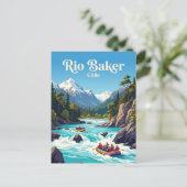 Rio Baker, Chile Postkarte (Stehend Vorderseite)
