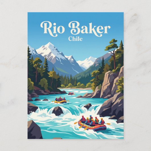 Rio Baker, Chile Postkarte (Vorderseite)