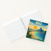 Rio Brasil Vintage Reiseposter Notizbuch (Innenseite)