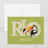 Rio Brasilien Feiertagspostkarte (Vorne/Hinten)