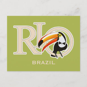 Rio Brasilien Feiertagspostkarte