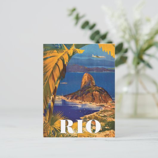 Rio, Brasilien Postkarte (Stehend Vorderseite)