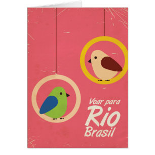 Rio Brasilien Vintage-Reiseposter