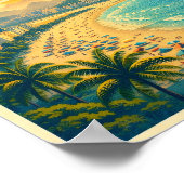 Rio Brasilien Vintage-Reiseposter Poster (Ecke)